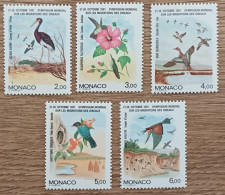 Monaco - YT N°1754 à 1758 - Symposium Mondial Sur La Migration Des Oiseaux - 1991 - Neuf - Nuovi