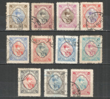 PERSIA 1931 Used Stamps  Mi# 614-624 - Irán