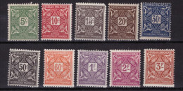 SOUDAN - 1931 -série Taxe - 10 Timbres Neufs ** -  Cote 12,50 € - Nuevos