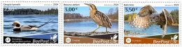 Estonia Finland Lithuania 2024 Water Flora And Fauna Birds National Parks Europa BeePost Set Of 3 Stamps MNH - Other & Unclassified