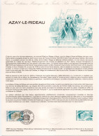 - Document Premier Jour AZAY-LE-RIDEAU 9.5.1987 - - Châteaux