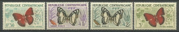 CENTRAFRICAINE 1960 N° 4/7 ** Neufs MNH Superbes C 1 € Faune Papillons Butterflies Cymothoe Sangaris Charaxes  Animaux - Central African Republic