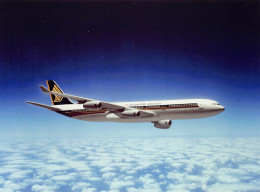 Airbus A340 In Singapore Airlines Colours - +/- 180 X 130 Mm. - Photo Presse Originale - Aviazione