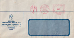 Motiv Brief  "Schweiz.Sprengstoff Fabrik SSF, Dottikon"       1952 - Briefe U. Dokumente