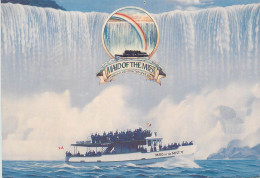 Navigation Sailing Vessels & Boats Themed Postcard Niagara Falls Maid Of The Mist Pleasure Cruise - Zeilboten