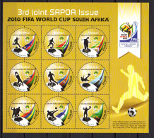 Malawi 2010 Football Soccer World Cup Sheetlet MNH - 2010 – Afrique Du Sud