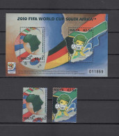 Malta 2010 Football Soccer World Cup Set Of 2 + S/s MNH - 2010 – Zuid-Afrika