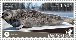 Finland 2024 Water Fauna Seal Saimaan Norppa National Parks Europa BeePost Stamp MNH - Autres & Non Classés