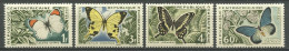 CENTRAFRICAINE 1963 N° 31/34 ** Neufs MNH Superbes C 8 € Faune Papillons Butterflies Colotis évipe Papilio Zalmoxis Inse - Central African Republic