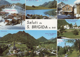 CARTOLINA 1968  ITALIA BERGAMO SANTA BRIGIDA SALUTI VEDUTINE Italy Postcard ITALIEN Ansichtskarten - Greetings From...