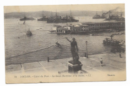 CPA Circulée En 1923 - TOULON - Carré Du Port - Le Génie Maritime Et La Darse - LL - N° 74 - - Toulon