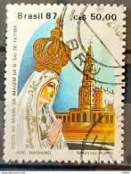 C 1574 Brazil Stamp Our Lady Of Fatima Mariano Religion 1987 Circulated 12 - Gebraucht
