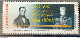 C 1571 Brazil Stamp 150 Years School Pedro II Education 1987 Circulated 4 - Gebraucht