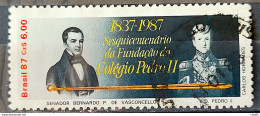 C 1571 Brazil Stamp 150 Years School Pedro II Education 1987 Circulated 2 - Oblitérés