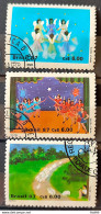 C 1568 Brazil Stamp Christmas Religion 1987 Complete Series Circulated 2 - Usados