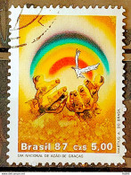 C 1567 Brazil Stamp Thanksgiving Day Religion 1987 Circulated 1 - Usados