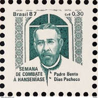 C 1566 Brazil Stamp Combat Against Hansen Hanseniasse Health Father Bento Religion 1987 H24 - Nuovi