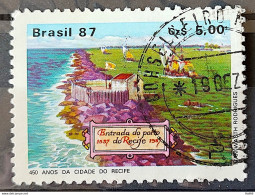 C 1565 Brazil Stamp 450 Year City Of Recife Pernambuco 1987 Circulated 1 - Gebruikt