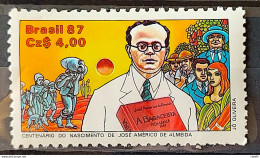 C 1564 Brazil Stamp Book Day 100 Years Jose Americo Almeida Literature 1987 2 - Neufs