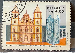 C 1563 Brazil Stamp 400 Years Convent Of Sao Francisco Salvador Bahia Religion Church 1987 Circulated 4 - Gebruikt