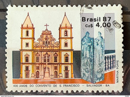 C 1563 Brazil Stamp 400 Years Convent Of Sao Francisco Salvador Bahia Religion Church 1987 Circulated 6 - Gebruikt