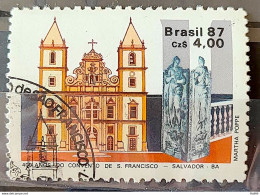 C 1563 Brazil Stamp 400 Years Convent Of Sao Francisco Salvador Bahia Religion Church 1987 Circulated 1 - Gebruikt