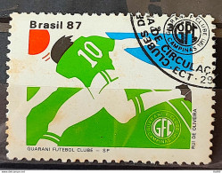 C 1561 Brazil Stamp Football Clubs Guarani 1987 Circulated 4 - Gebruikt