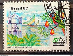 C 1557 Brazil Stamp Tourism Church Jangada Bahia Ceara 1987 Circulated 1 - Gebraucht