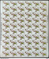 C 1554 Brazil Stamp 50 Years Brazilian Insect Entomology Society Praise To God 1987 Sheet - Ungebraucht