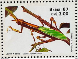 C 1554 Brazil Stamp 50 Years Brazilian Insect Entomology Society Praise To God 1987 2 - Unused Stamps