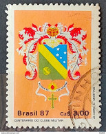 C 1552 Brazil Stamp 100 Years Of Military Club Coat 1987 Circulated 4 - Used Stamps