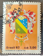 C 1552 Brazil Stamp 100 Years Of Military Club Coat 1987 Circulated 5 - Gebruikt