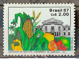 C 1553 Brazil Stamp 100 Years Agronomic Institute Of Campinas Education Corn 1987 - Ungebraucht