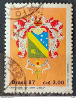 C 1552 Brazil Stamp 100 Years Of Military Club Coat 1987 Circulated 2 - Usados