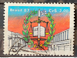 C 1551 Brazil Stamp Federal Resource Court Law Justice 1987 Circulated 1 - Usati