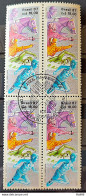 C 1548 Brazil Stamp Pan American Games United States Horse Swimming 1987 Block Of 4 CBC RJ 2 - Neufs