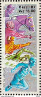 C 1548 Brazil Stamp Pan American Games United States Horse Swimming 1987 - Ungebraucht