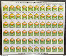 C 1546 Brazil Stamp Postal Service Envelope Letter 1987 Sheet - Nuevos