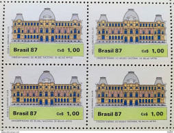 C 1542 Brazil Stamp Museum Of Fine Arts Architecture 1987 Block Of 4 - Ungebraucht