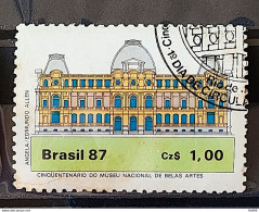 C 1542 Brazil Stamp 50 Year Museum Of Fine Arts Architecture 1987 Circulated 2 - Gebruikt