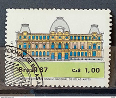 C 1542 Brazil Stamp 50 Year Museum Of Fine Arts Architecture 1987 Circulated 5 - Usati