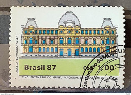 C 1542 Brazil Stamp 50 Year Museum Of Fine Arts Architecture 1987 Circulated 3 - Gebruikt