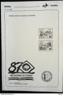Brochure Brazil Edital 1987 12 Tourism Without Stamp - Storia Postale