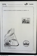 Brochure Brazil Edital 1987 10 Agronomo Institute Campinas Without Stamp - Brieven En Documenten