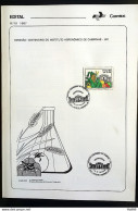 Brochure Brazil Edital 1987 10 Agronomo Institute Campinas With Stamp Overlaid CBC SP Campinas - Cartas & Documentos