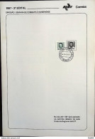 Brochure Brazil Edital 1987 02 Healthy Health With Stamp CPD SP - Covers & Documents