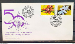 Brazil Envelope FDC 435 1987 Flora Orquidea CBC RJ 03 - FDC