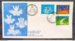 Brazil Envelope FDC 433 1987 Christmas Religion CBC PE 02 - FDC