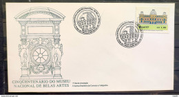 Brazil Envelope FDC 415 1987 Museum Fine Arts CBC RJ 2 - FDC