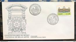 Brazil Envelope FDC 415 1987 Museum Fine Arts CBC RJ 1 - FDC